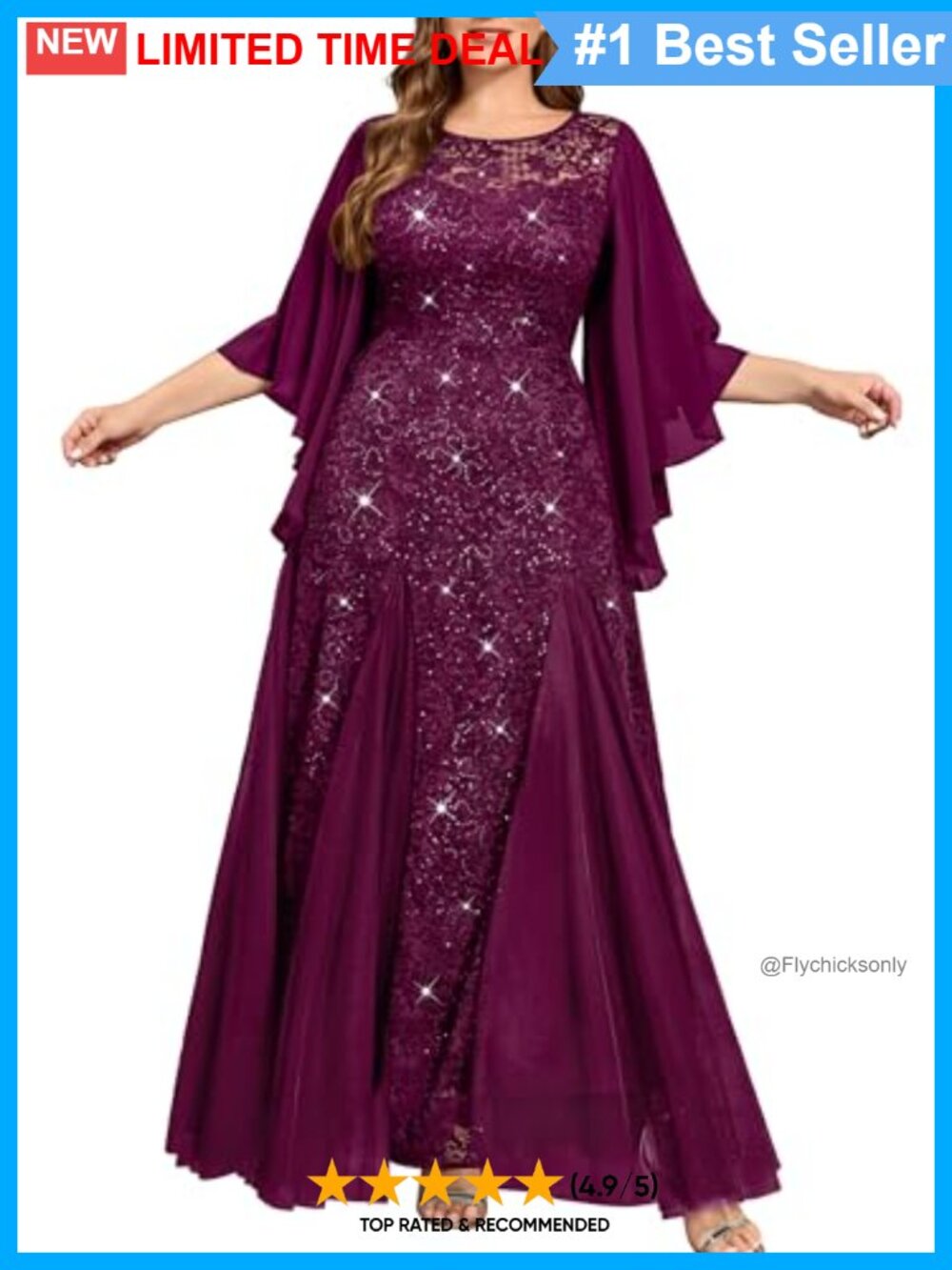 Plus Size Sequin Lace Tulle Formal Evening Long Dress Mermaid Prom Gown